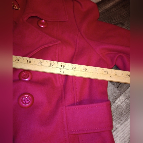 Guess Women's XLarge Pink Wool Blend Coat - Picture 4 of 9